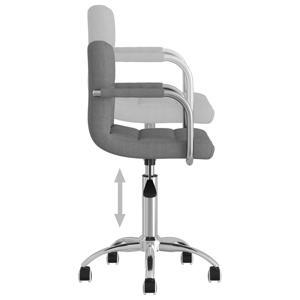 Bürostuhl Drehbar Hellgrau Stoff - Premium Bürostühle  - Just €111.10! Shop now at homesales4u