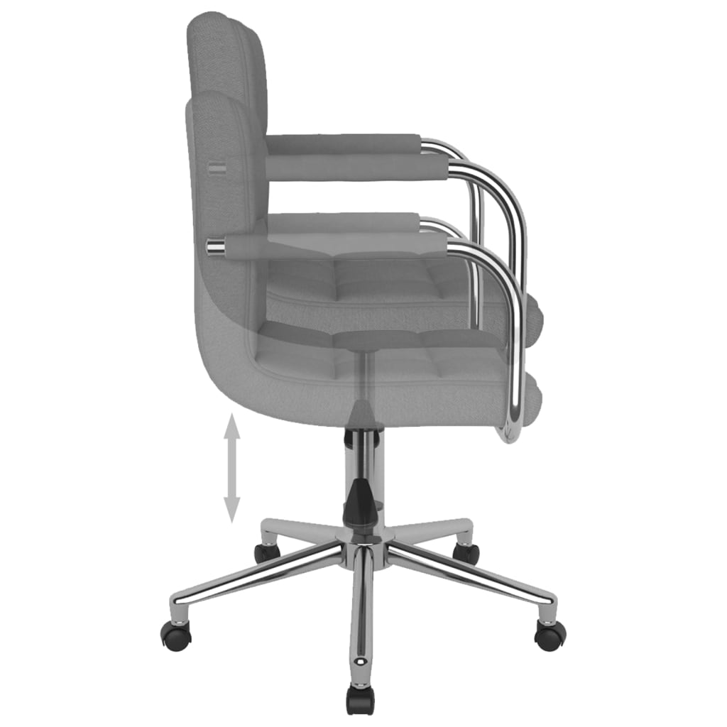 Bürostuhl Drehbar Hellgrau Stoff - Premium Bürostühle  - Just €119.20! Shop now at homesales4u