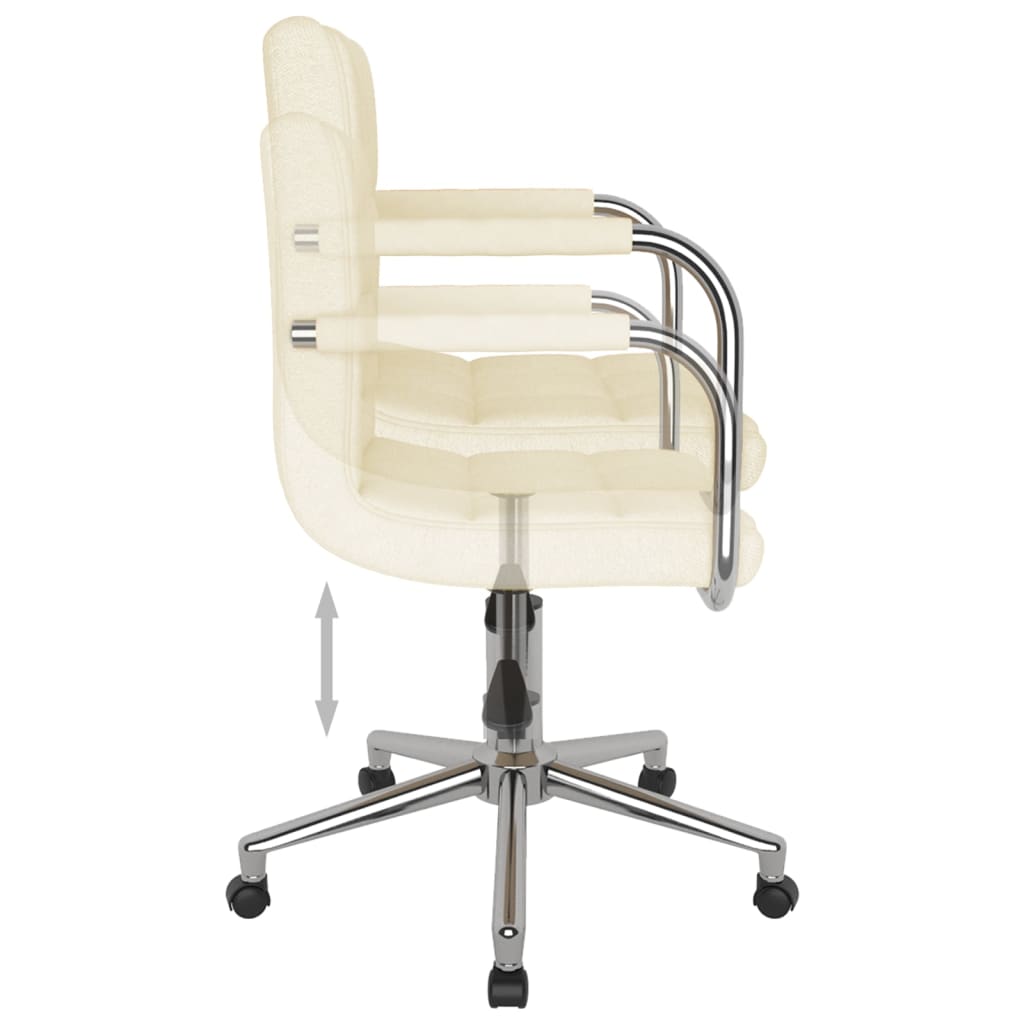 Bürostuhl Drehbar Creme Stoff - Premium Bürostühle  - Just €123.44! Shop now at homesales4u