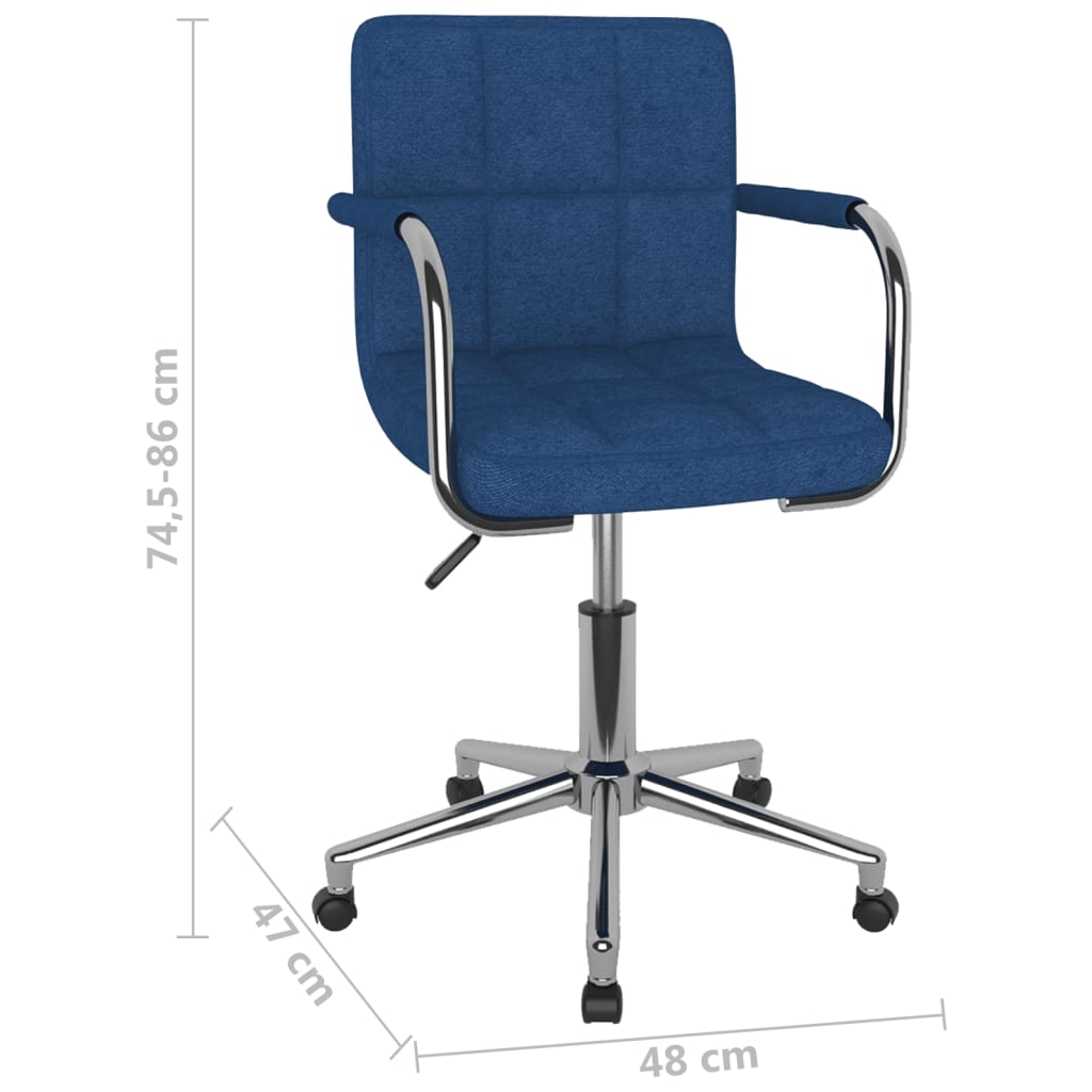 Bürostuhl Drehbar Blau Stoff - Premium Bürostühle  - Just €112.92! Shop now at homesales4u