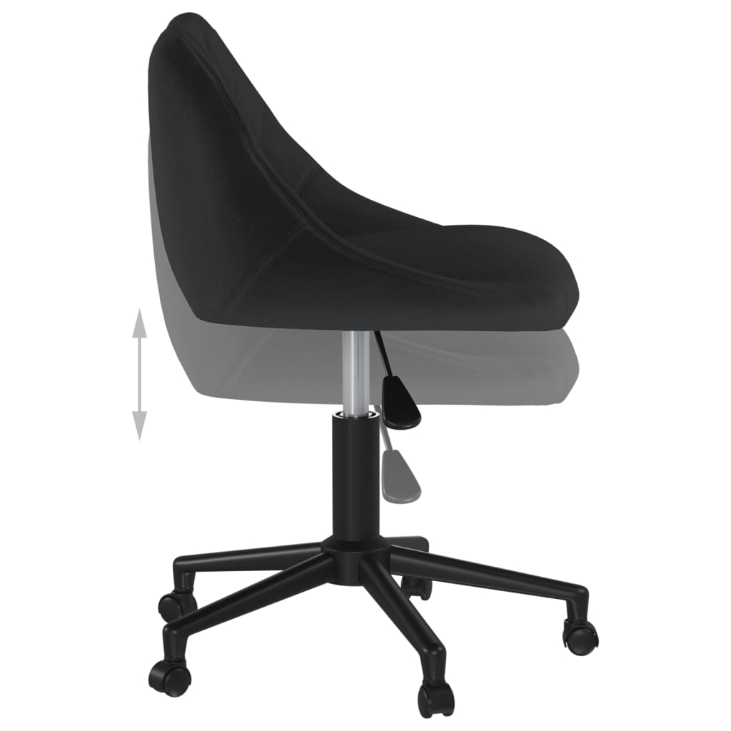 Bürostuhl Drehbar Schwarz Samt - Premium Bürostühle  - Just €105.42! Shop now at homesales4u
