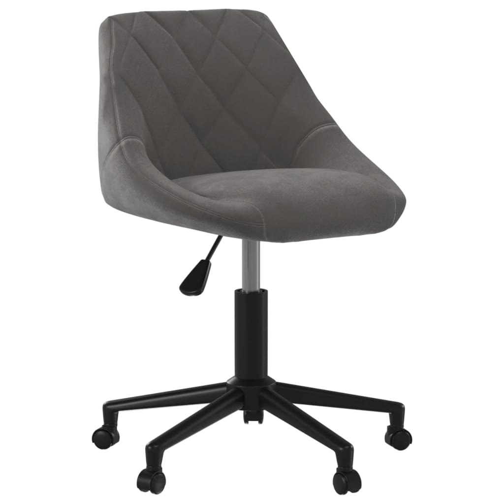 Bürostuhl Drehbar Dunkelgrau Samt - Premium Bürostühle  - Just €106.07! Shop now at homesales4u