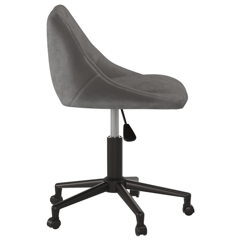 Bürostuhl Drehbar Dunkelgrau Samt - Premium Bürostühle  - Just €106.07! Shop now at homesales4u