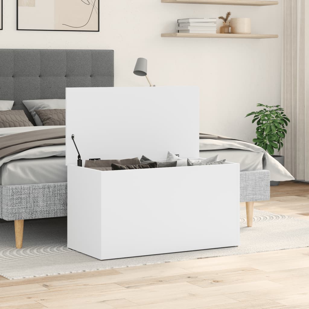 Aufbewahrungstruhe Weiß 84x42x46 cm Holzwerkstoff - Premium Aufbewahrungstruhen  - Just €77.73! Shop now at homesales4u