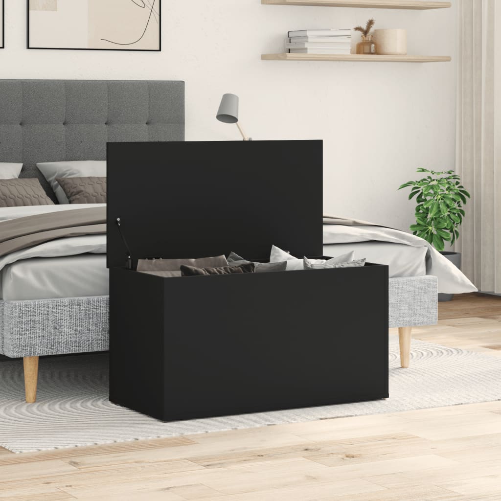 Aufbewahrungstruhe Schwarz 84x42x46 cm Holzwerkstoff - Premium Aufbewahrungstruhen  - Just €82.74! Shop now at homesales4u