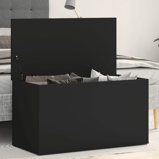 Aufbewahrungstruhe Schwarz 84x42x46 cm Holzwerkstoff - Premium Aufbewahrungstruhen  - Just €82.74! Shop now at homesales4u
