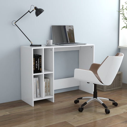 Computertisch Weiß 102,5x35x75 cm Holzwerkstoff - Premium Schreibtische  - Just €78.34! Shop now at homesales4u