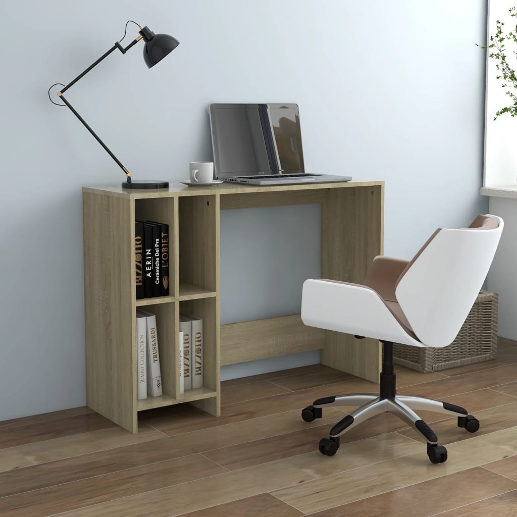 Computertisch Sonoma-Eiche 102,5x35x75 cm Holzwerkstoff - Premium Schreibtische  - Just €67.47! Shop now at homesales4u