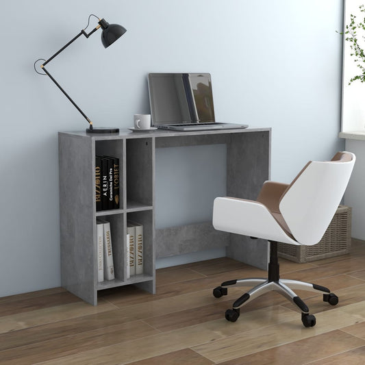 Computertisch Betongrau 102,5x35x75 cm Holzwerkstoff - Premium Schreibtische  - Just €66.98! Shop now at homesales4u