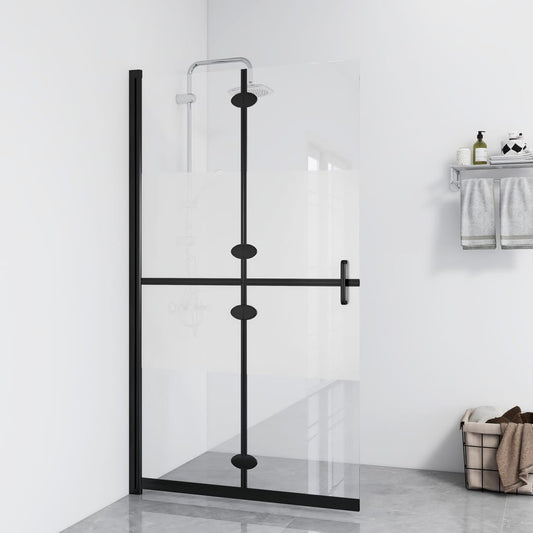 Faltbare begehbare Duschwand Halbmattiertes ESG-Glas 120x190 cm - Premium Duschwände  - Just €301.20! Shop now at homesales4u