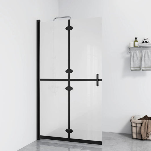 Faltbare begehbare Duschwand ESG-Glas mattiert 70x190 cm - Premium Duschwände  - Just €264.92! Shop now at homesales4u