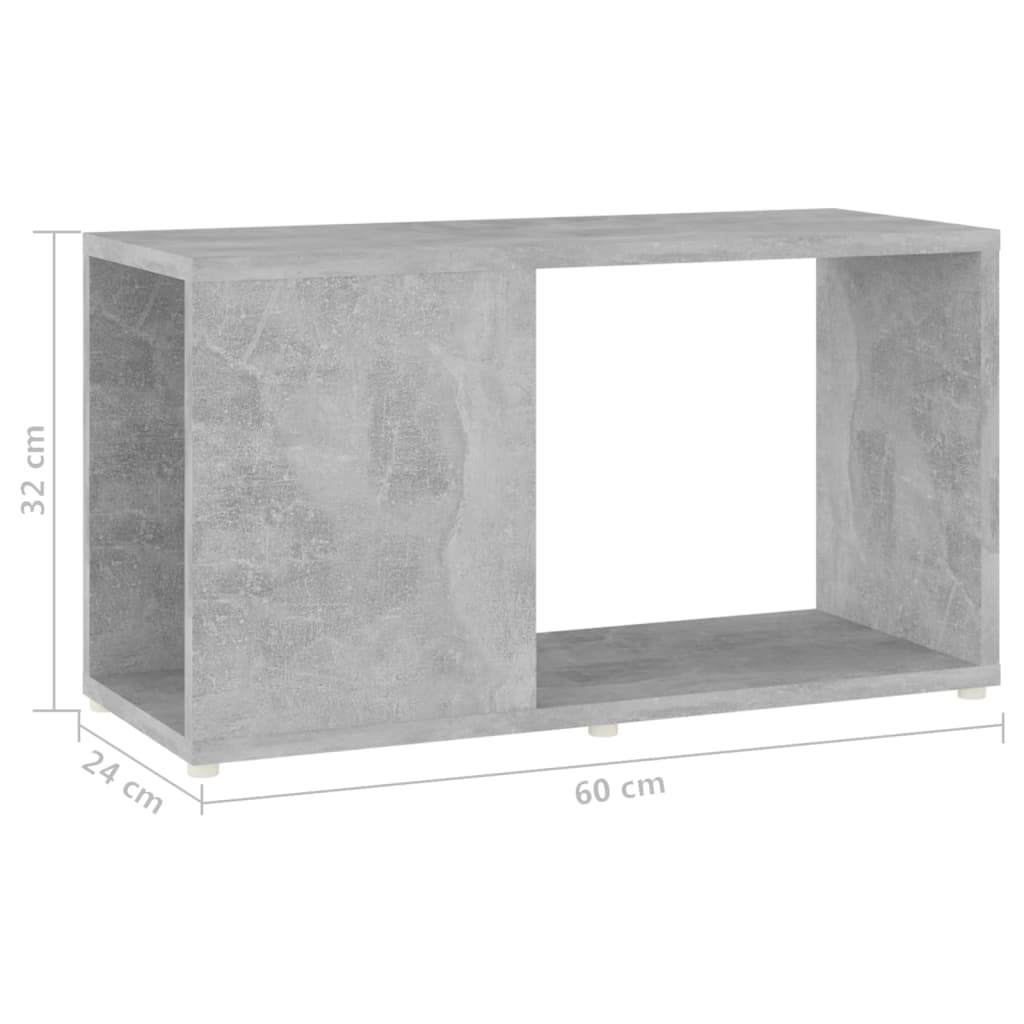 TV-Schrank Betongrau 60x24x32 cm Holzwerkstoff - Premium Bücherregale & Bücherschränke  - Just €30.30! Shop now at homesales4u