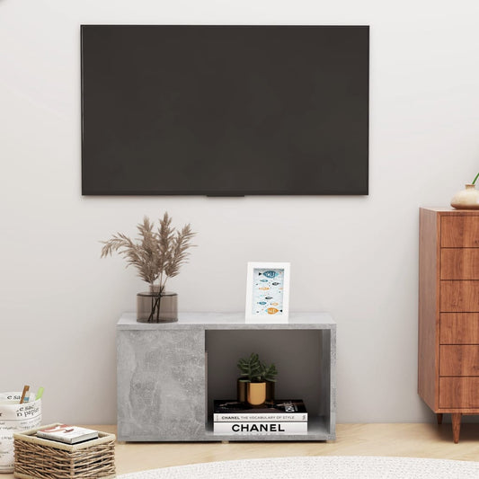 TV-Schrank Betongrau 60x24x32 cm Holzwerkstoff - Premium Bücherregale & Bücherschränke  - Just €30.30! Shop now at homesales4u