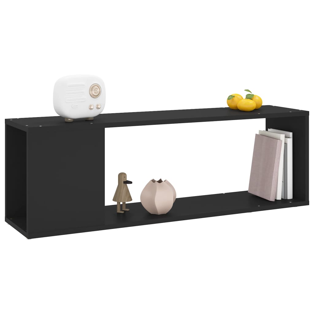 TV-Schrank Schwarz 100x24x32 cm Holzwerkstoff - Premium Bücherregale & Bücherschränke  - Just €46.70! Shop now at homesales4u
