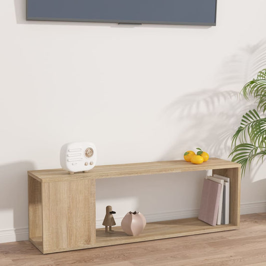 TV-Schrank Sonoma-Eiche 100x24x32 cm Holzwerkstoff - Premium Bücherregale & Bücherschränke  - Just €44.42! Shop now at homesales4u