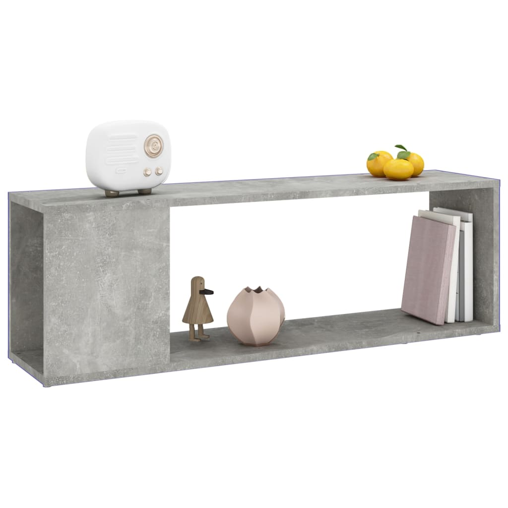TV-Schrank Betongrau 100x24x32 cm Holzwerkstoff - Premium Bücherregale & Bücherschränke  - Just €42.34! Shop now at homesales4u