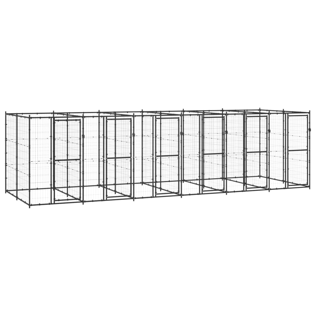 Outdoor-Hundezwinger Stahl 14,52 m² - Premium Hundezwinger & -ausläufe  - Just €1119.02! Shop now at homesales4u