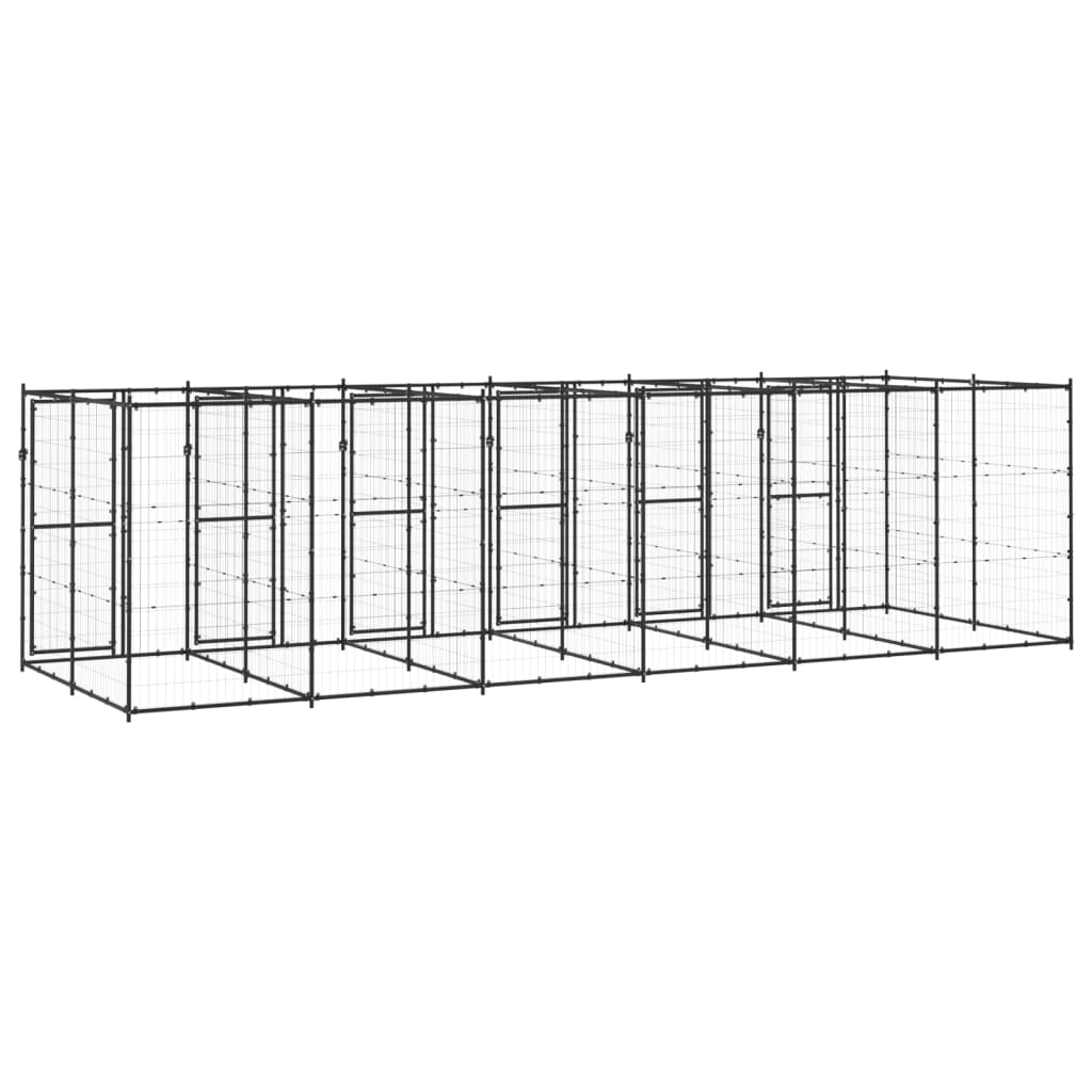 Outdoor-Hundezwinger Stahl 14,52 m² - Premium Hundezwinger & -ausläufe  - Just €1119.02! Shop now at homesales4u