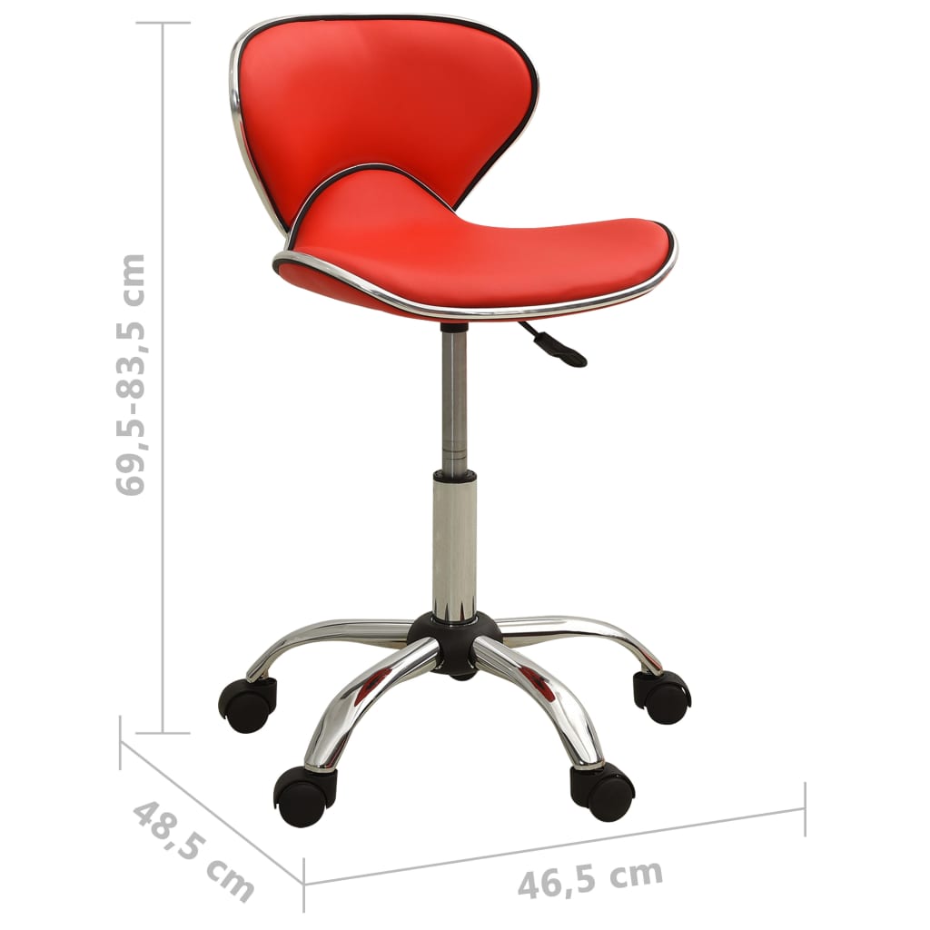 Bürostuhl Rot Kunstleder - Premium Bürostühle  - Just €78.60! Shop now at homesales4u