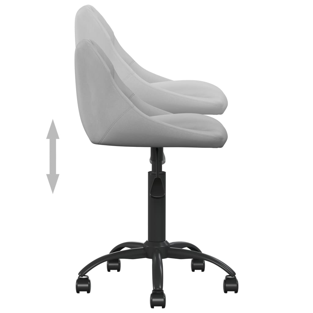 Bürostuhl Hellgrau Samt - Premium Bürostühle  - Just €100.31! Shop now at homesales4u