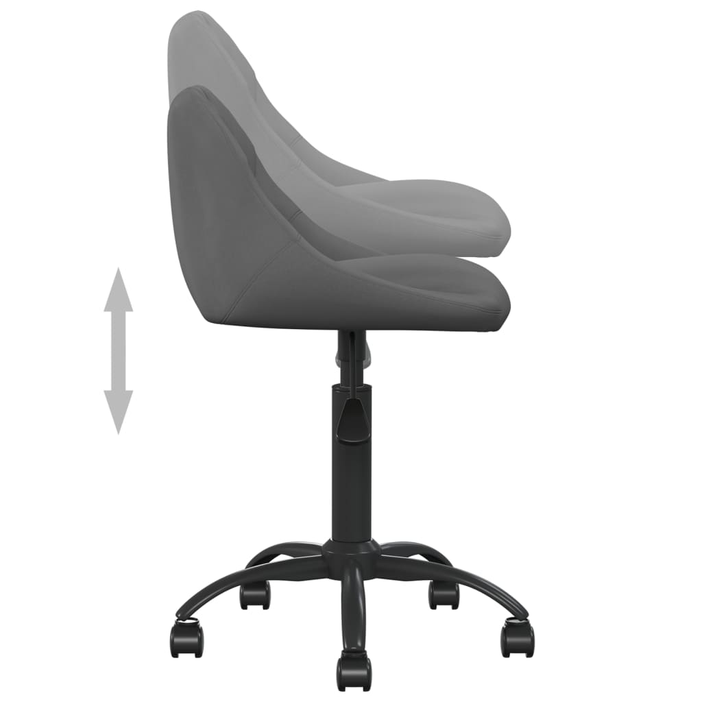 Bürostuhl Dunkelgrau Samt - Premium Bürostühle  - Just €98.48! Shop now at homesales4u
