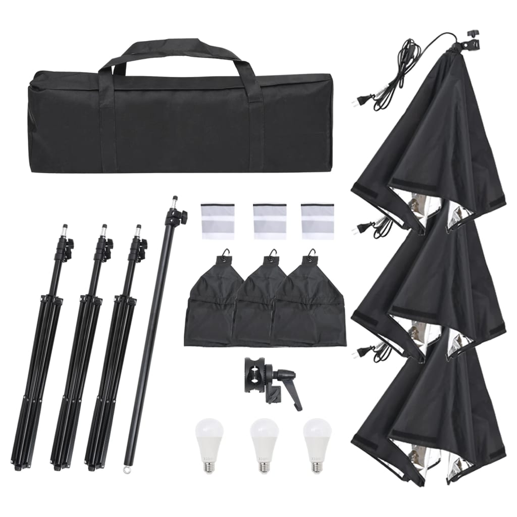 Fotostudio-Beleuchtung Set mit Stativ und Softbox - Premium Studioscheinwerfer & -blitzgeräte  - Just €196.57! Shop now at homesales4u