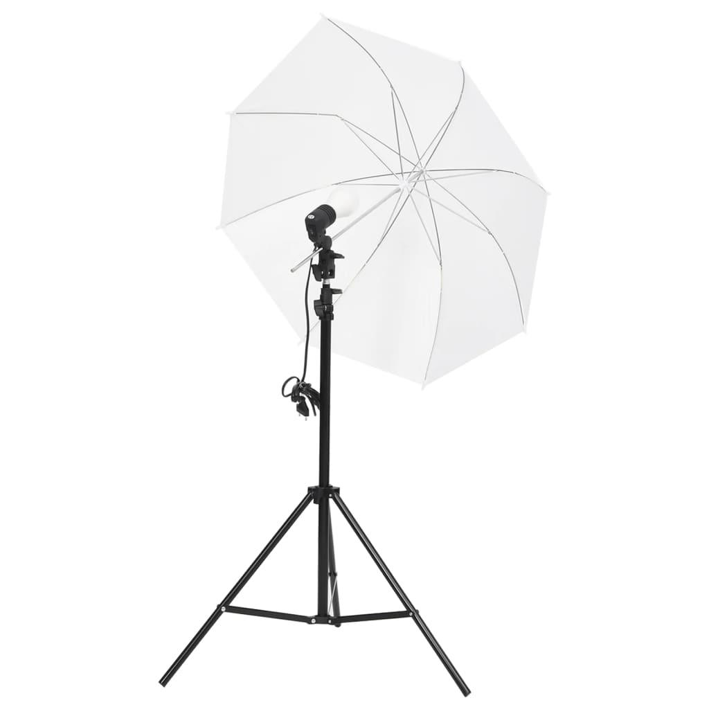 Fotostudio-Beleuchtung Set mit Hintergründen & Schirmen - Premium Studioscheinwerfer & -blitzgeräte  - Just €160.53! Shop now at homesales4u