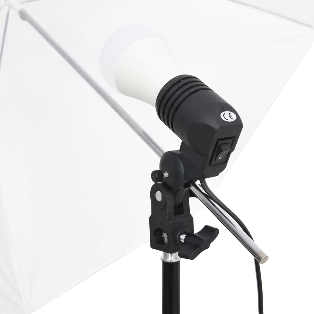 Fotostudio-Beleuchtung Set mit Hintergründen & Schirmen - Premium Studioscheinwerfer & -blitzgeräte  - Just €160.53! Shop now at homesales4u