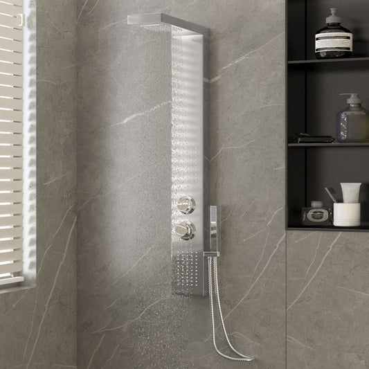Duschpaneel-System Edelstahl Quadratisch - Premium Badewannen- & Duschdüsen  - Just €170.14! Shop now at homesales4u