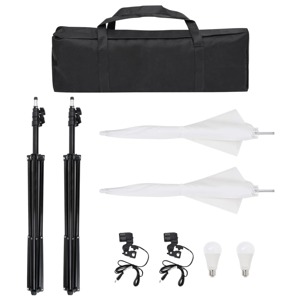 Fotostudio-Set mit Beleuchtung und Hintergrund - Premium Studioscheinwerfer & -blitzgeräte  - Just €208.57! Shop now at homesales4u