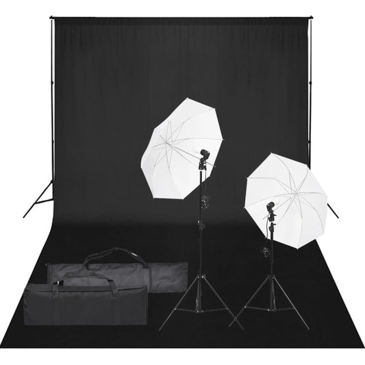 Fotostudio-Set mit Beleuchtung und Hintergrund - Premium Studioscheinwerfer & -blitzgeräte  - Just €208.73! Shop now at homesales4u