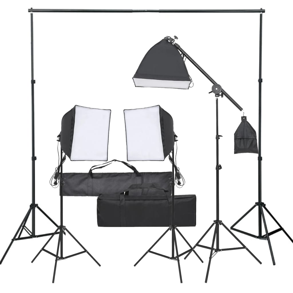 Fotostudio-Set mit Beleuchtung - Premium Studioscheinwerfer & -blitzgeräte  - Just €257.25! Shop now at homesales4u