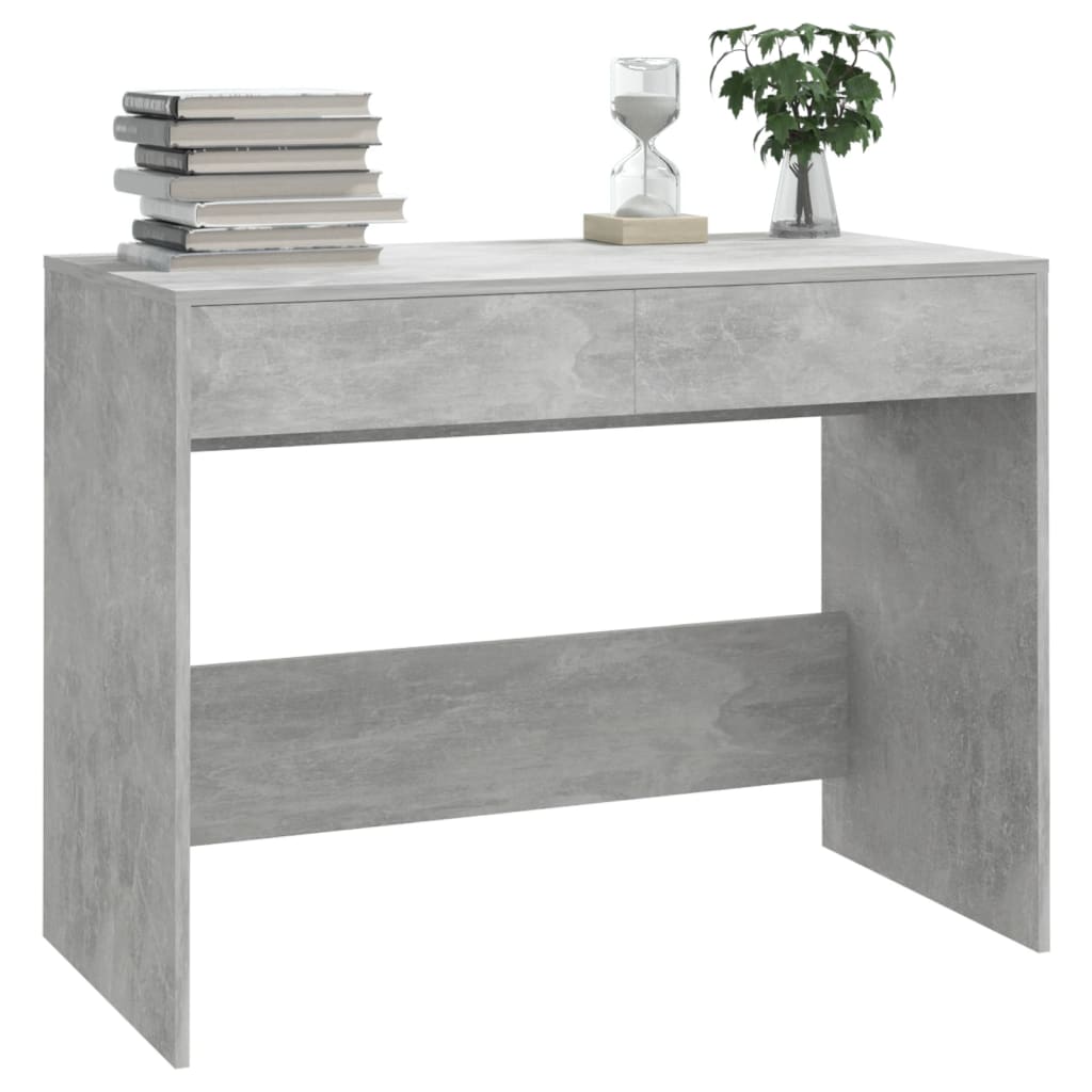 Schreibtisch Betongrau 101x50x76,5 cm Holzwerkstoff - Premium Schreibtische  - Just €89.75! Shop now at homesales4u