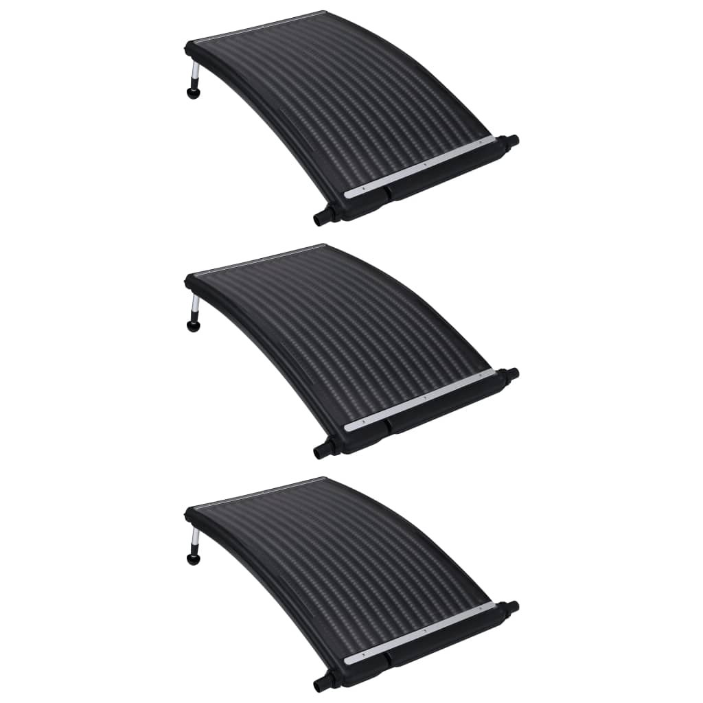 Gebogene Solar-Heizpaneele für Pool 3 Stk. 110x65 cm - Premium Poolheizungen  - Just €536.17! Shop now at homesales4u
