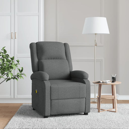 Massagesessel Dunkelgrau Stoff - Premium Massagesessel  - Just €279.43! Shop now at homesales4u
