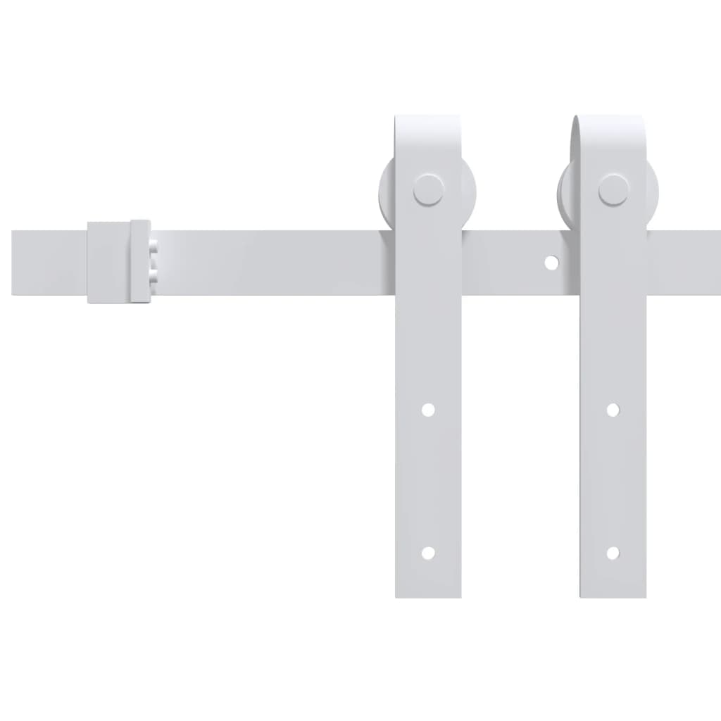 Schiebetürbeschlag 200 cm Stahl Weiß - Premium Türbeschläge & -klingeln  - Just €88.46! Shop now at homesales4u