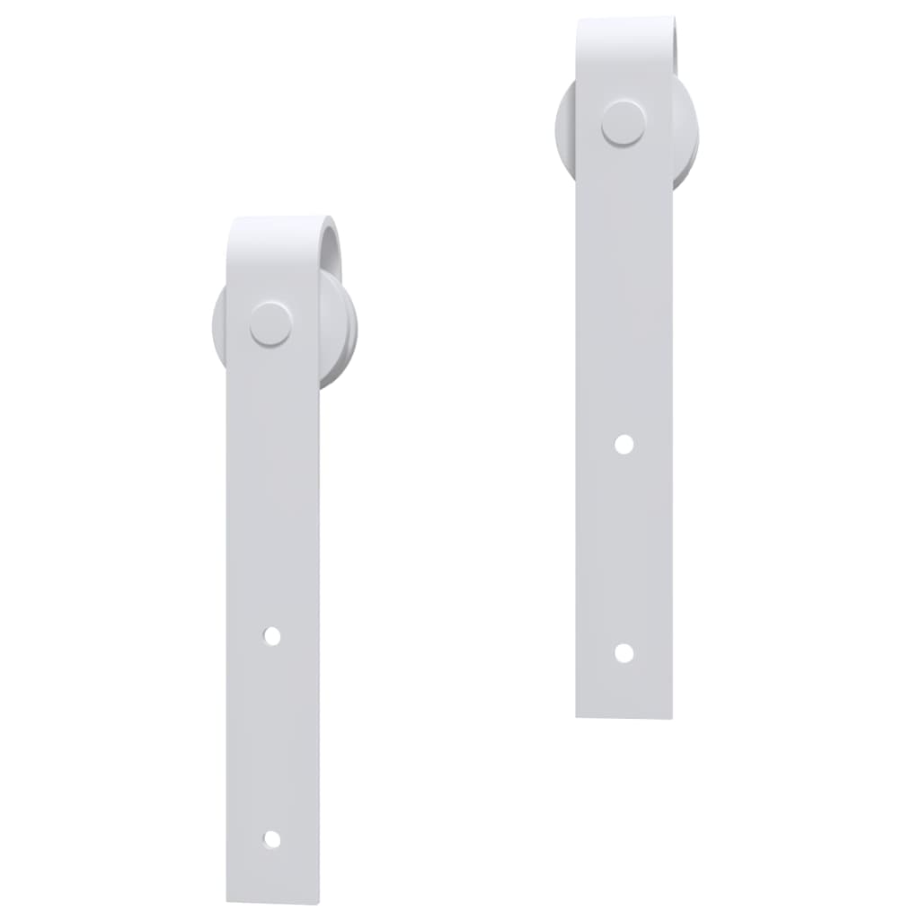 Schiebetürbeschlag 200 cm Stahl Weiß - Premium Türbeschläge & -klingeln  - Just €88.46! Shop now at homesales4u