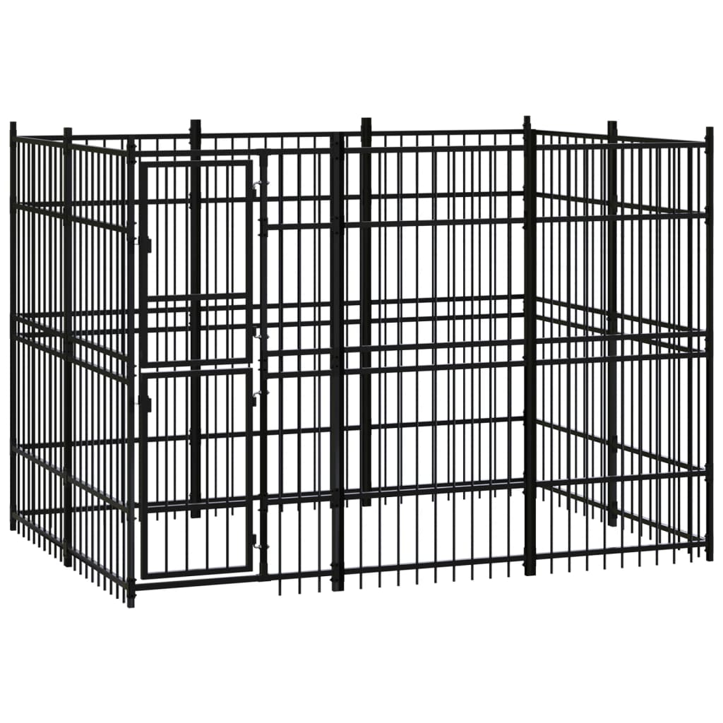 Outdoor-Hundezwinger Stahl 5,53 m² - Premium Hundezwinger & -ausläufe  - Just €702.94! Shop now at homesales4u