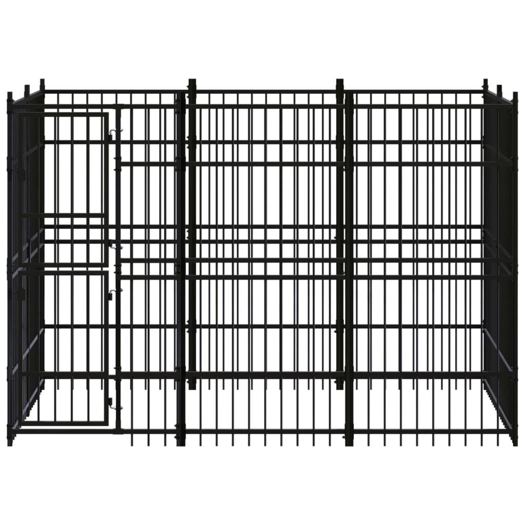 Outdoor-Hundezwinger Stahl 5,53 m² - Premium Hundezwinger & -ausläufe  - Just €702.94! Shop now at homesales4u