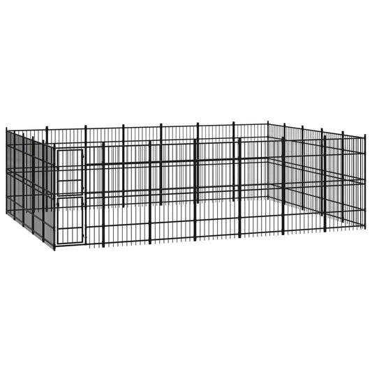 Outdoor-Hundezwinger Stahl 32,26 m² - Premium Hundezwinger & -ausläufe  - Just €1720.82! Shop now at homesales4u