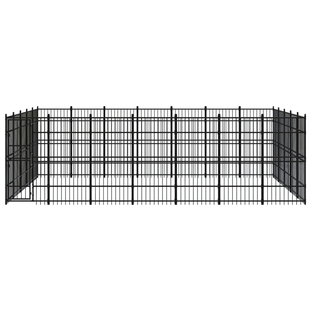 Outdoor-Hundezwinger Stahl 32,26 m² - Premium Hundezwinger & -ausläufe  - Just €1720.82! Shop now at homesales4u