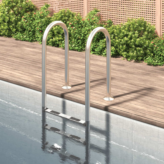 Pool-Leiter 54x38x158 cm Edelstahl 304 - Premium Pool-Lleiter, -treppen & -rampen  - Just €255.29! Shop now at homesales4u