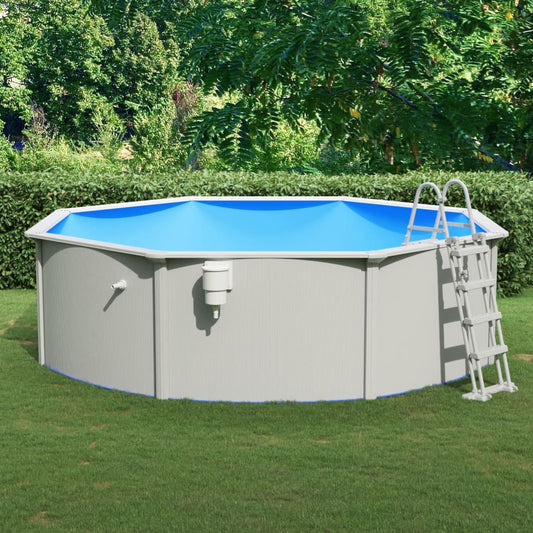 Pool mit Sicherheitsleiter 460x120 cm - Premium Pools  - Just €1434! Shop now at homesales4u