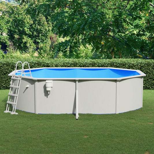 Pool mit Sicherheitsleiter 490x360x120 cm - Premium Pools  - Just €1891.91! Shop now at homesales4u