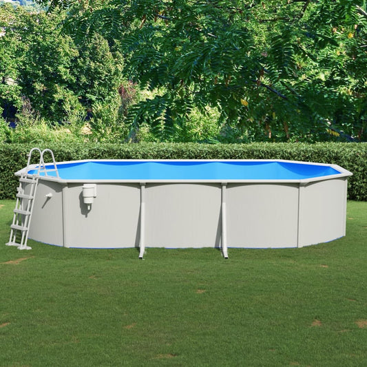 Pool mit Sicherheitsleiter 610x360x120 cm - Premium Pools  - Just €2140.76! Shop now at homesales4u