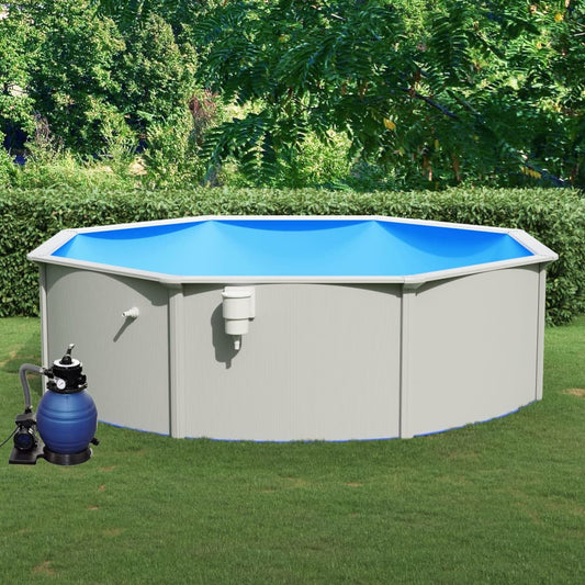 Pool mit Sandfilterpumpe 460x120 cm - Premium Pools  - Just €1539.46! Shop now at homesales4u