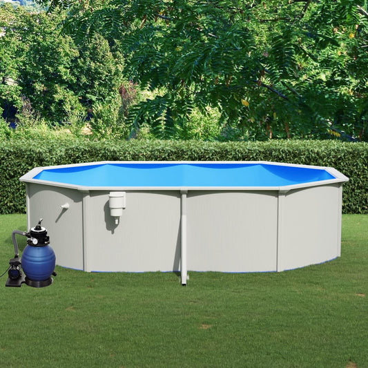 Pool mit Sandfilterpumpe 490x360x120 cm - Premium Pools  - Just €2001.92! Shop now at homesales4u