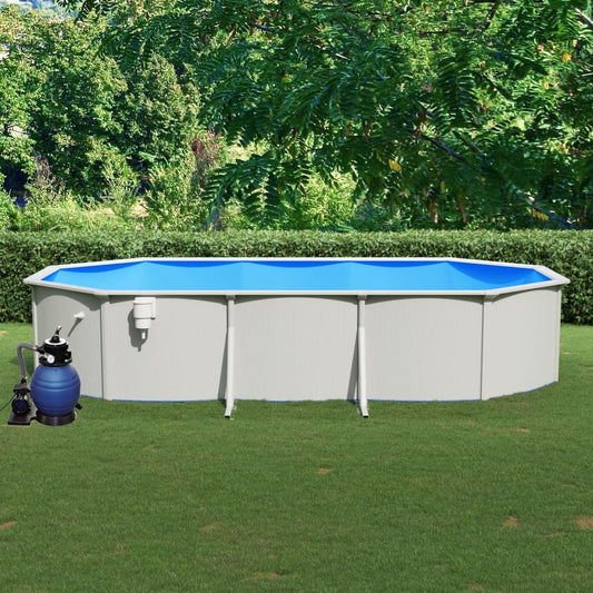 Pool mit Sandfilterpumpe 610x360x120 cm - Premium Pools  - Just €2273.79! Shop now at homesales4u