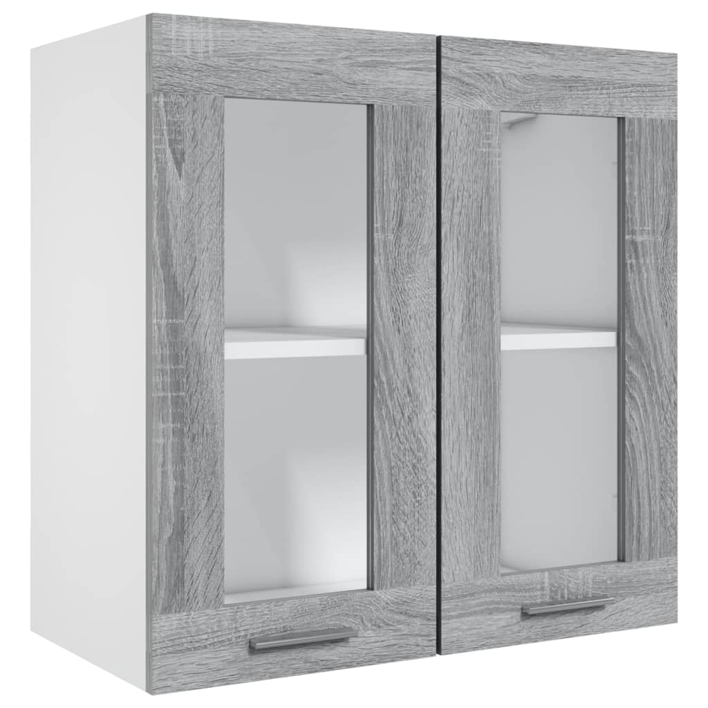 Hängeschrank Lyon Glas Grau Sonoma 60x31x60 cm Holzwerkstoff - Premium Küchenschränke  - Just €63.23! Shop now at homesales4u