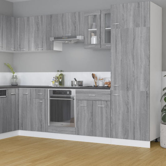 Hängeschrank Lyon Glas Grau Sonoma 60x31x60 cm Holzwerkstoff - Premium Küchenschränke  - Just €63.23! Shop now at homesales4u
